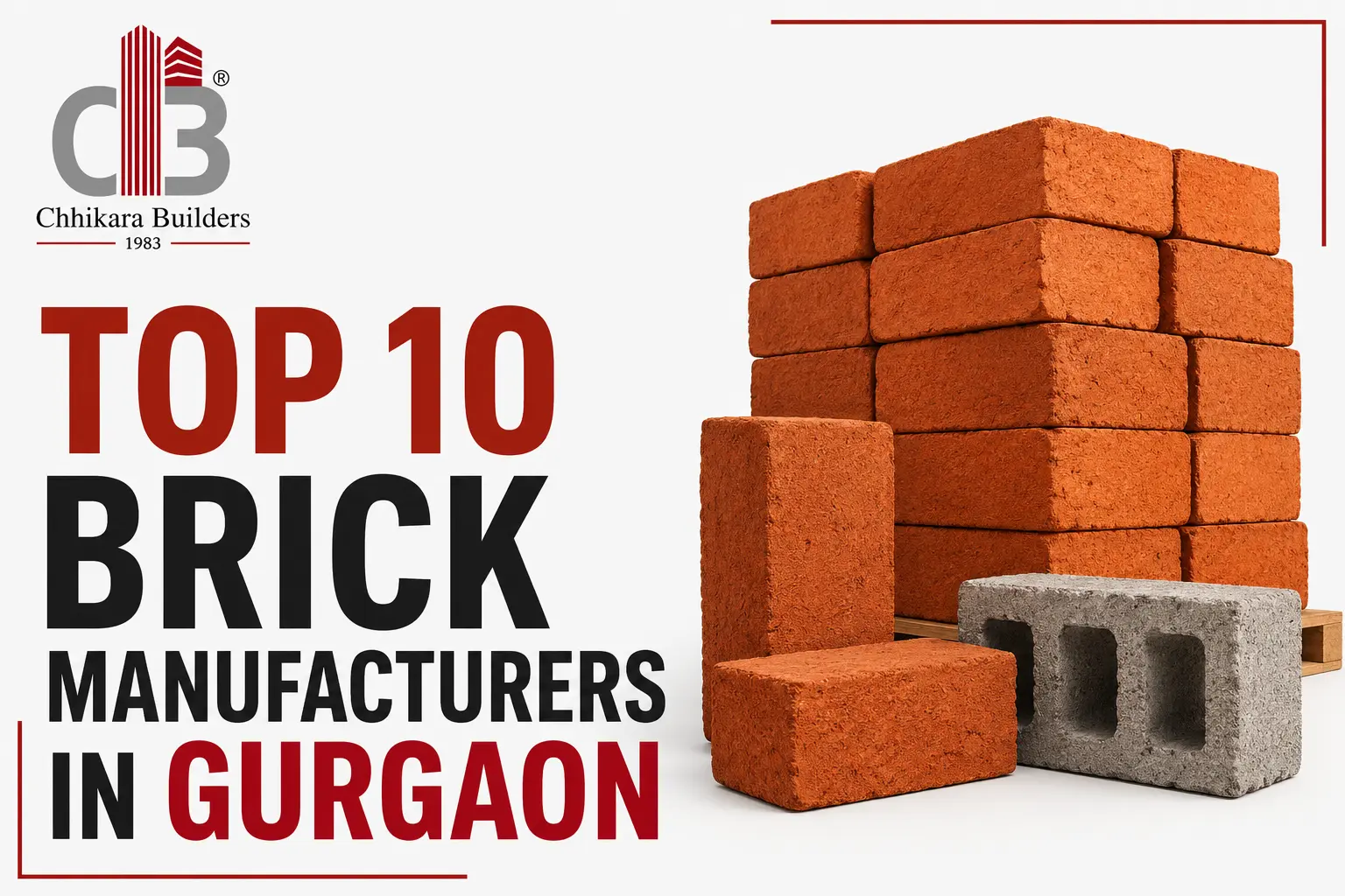 Top 10 Brick Manufacturers in Gurgaon: Complete Guide for 2026